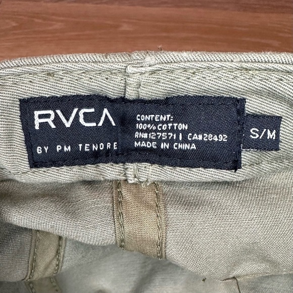 RVCA Women's Khaki Green Cadet Cap Hat - Picture 11 of 12